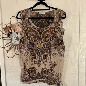 Dress Barn Paisley Print Women's Top